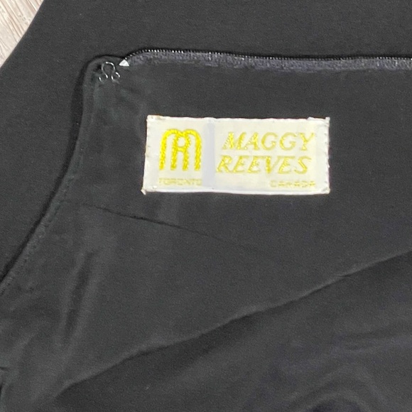 Vintage 80’s Glamorous Maggy Reeves Black Strapless Formal Dress - Picture 9 of 9